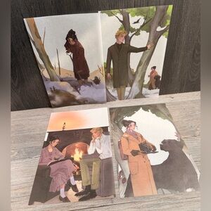 Fairyloot Emily Wilde Page Overlays Set of 4